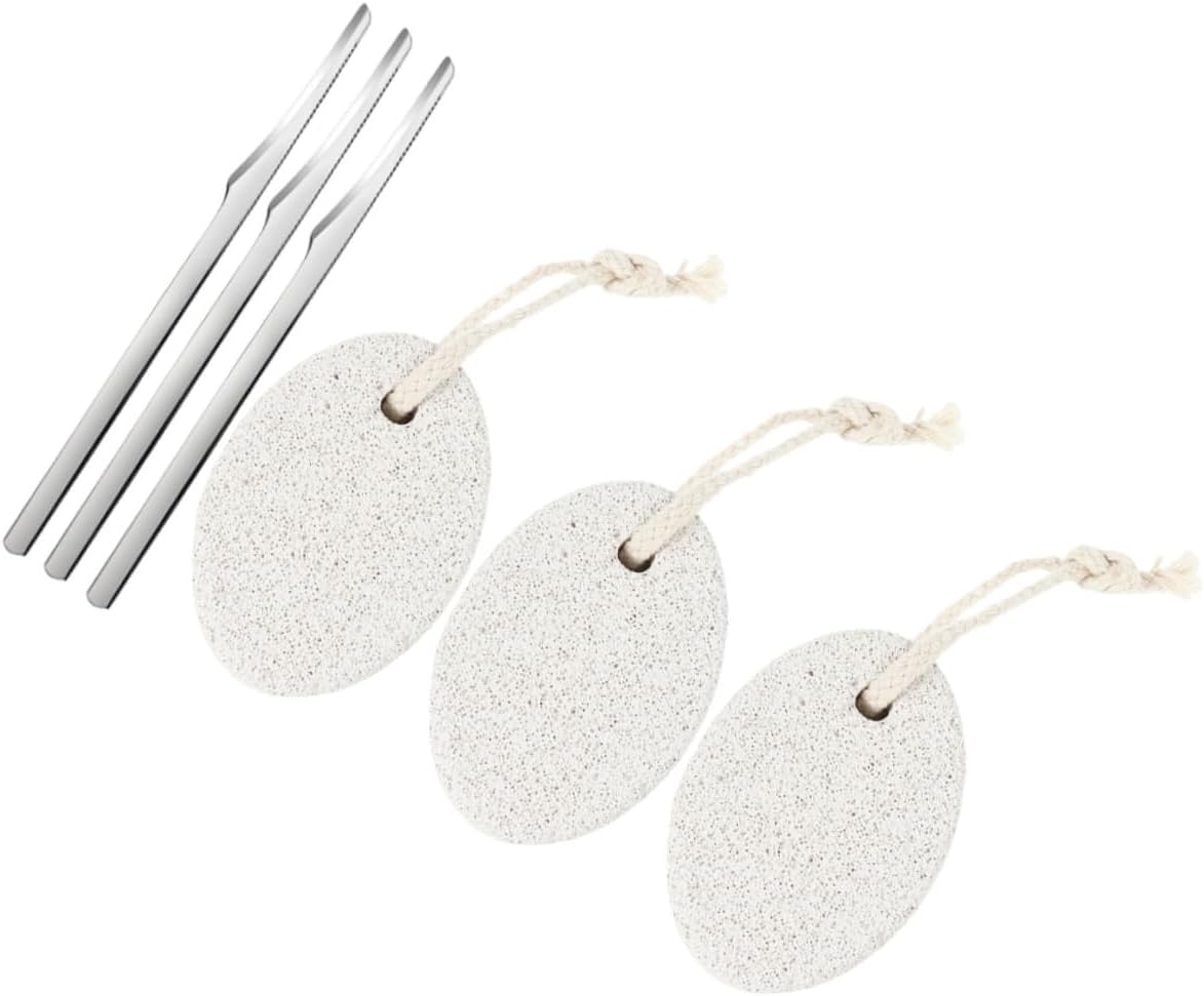 VICASKY 3sets Pedicure Tools Kit Stainless Steel Remover Scrapers for Dead Skin Care and Foot Health