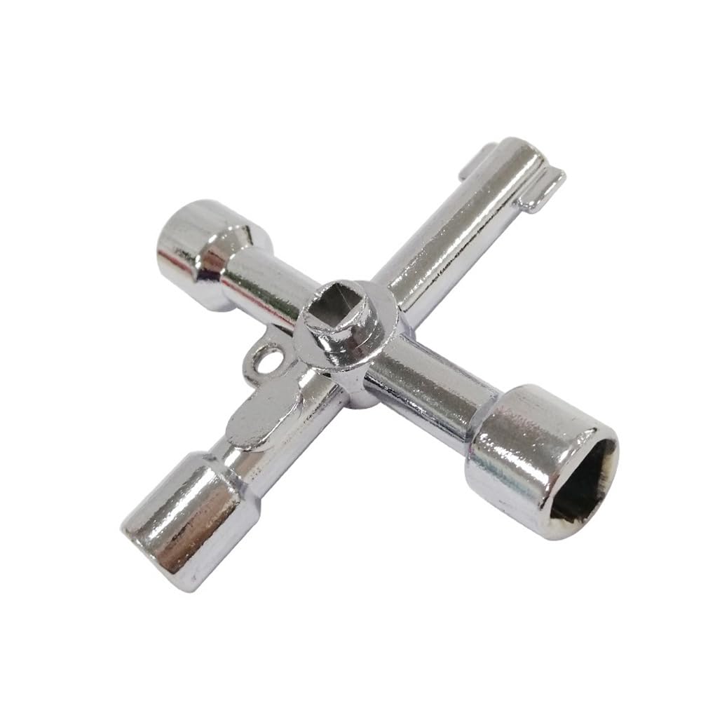 Chiave Multifunzione 4 Vie Per Contatori | Chiave Per Elettricista E Idraulico | Professionale - Foto 7