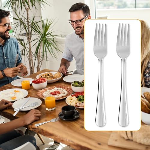 Image of 120 PCS Dinner Fork Set - Windsor Stainless Steel Silverware Fork 7.1 Inch with Dishwasher Safe Flatware Forks for 120, Table Forks for Home, Kitchen or Restaurant