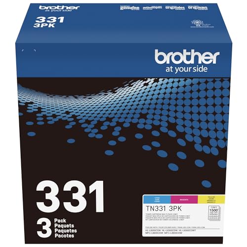 Brother Genuine Standard-Yield Color Toner Cartridge Three Pack TN331 3PK -Includes one Cartridge Each of Cyan, Magenta & Yellow Toner - image 8
