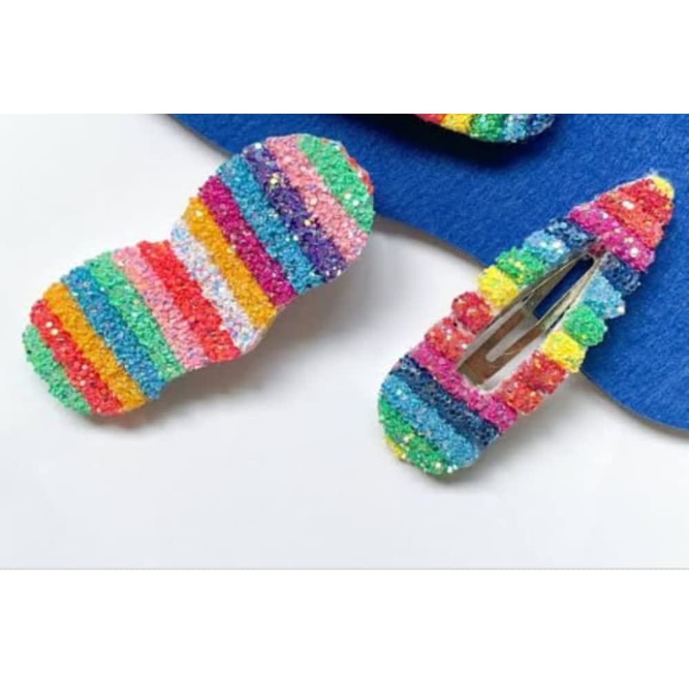 RSJ TRADERS Unicorn Multicolor 2Pieace Hair Clips Rainbow Colors, Glitter Shiny Hair Pins Accessories(TicTac Pin) (B0BJPX42ZS) Amazon Price History, Amazon Price Tracker