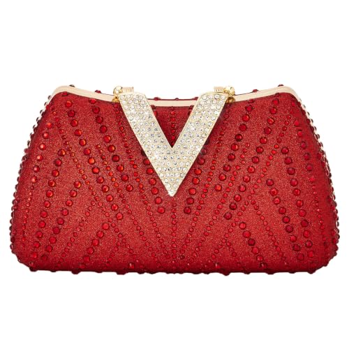 Image of SH Clutch Purse Rhinestone Clutch Purses for Women Glitter Prom Purse
