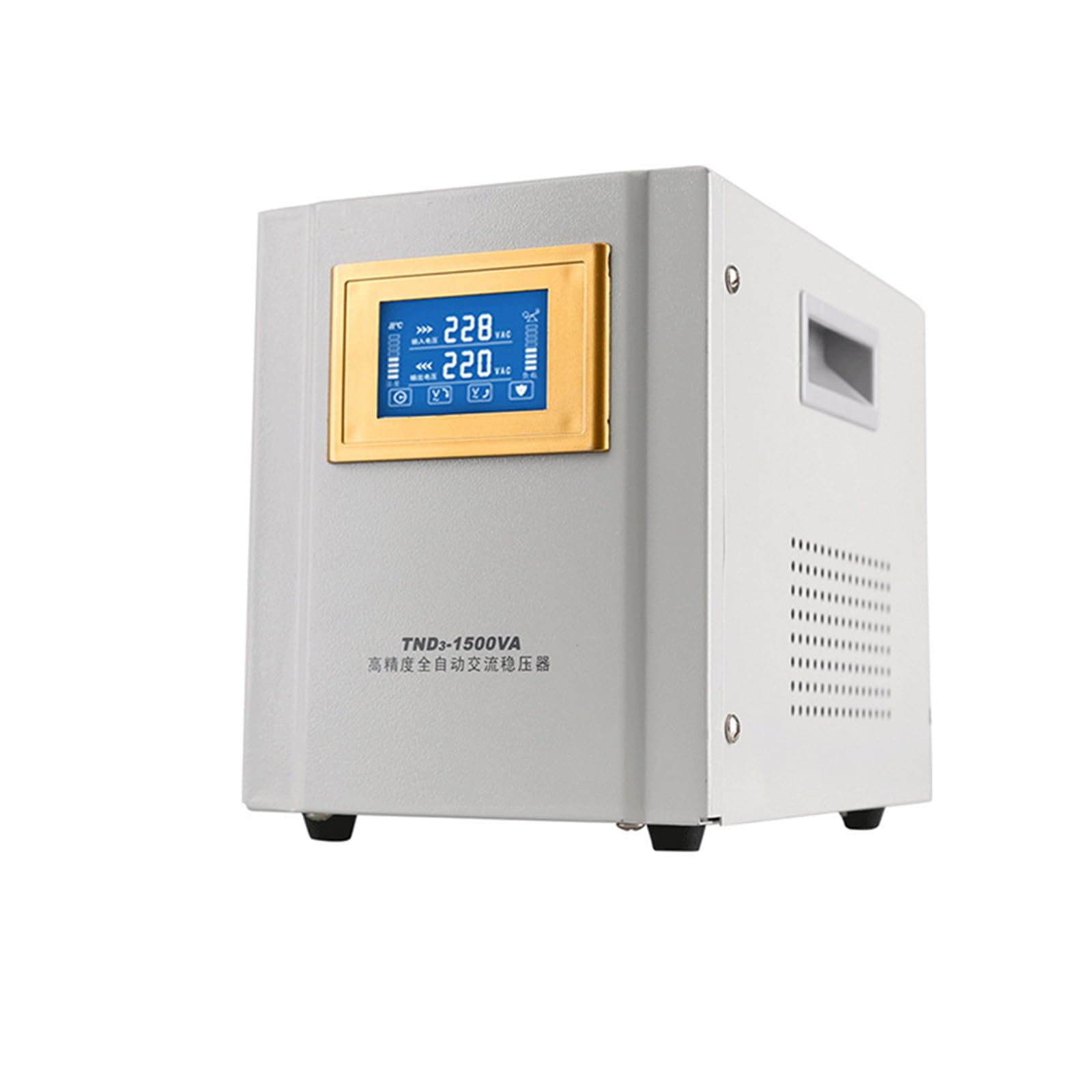 Stabilisateur de Tension 220 V Protection Contre Les surtensions Stabilisateur de Tension ca Automatique 1500 W Stabilisateur de Tension ca monophasé (1500W)