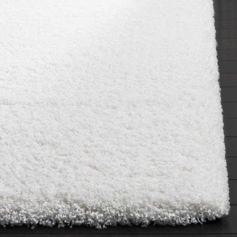 Image of Ultra-Soft Shaggy Carpet (4 X 6 FEET, White) Fluffy, Cozy & Durable Area Rug for Living Room, Bedroom & More ? Premium Modern Design