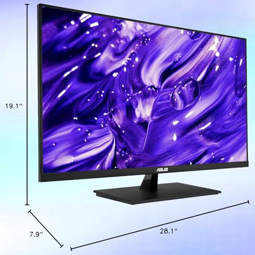 Image of ASUS 32 inch 4K UHD Monitor, VA Panel, HDR10, Adaptive-Sync, 99% sRGB, Eye Care, Built-in Speakers, DisplayPort, Dual HDMI, VESA Mountable, Flicker Free, Blue Light Filter, Tilt Adjustment, Black
