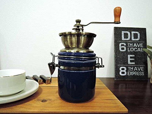 Amazon｜コーヒーミル アビィサルブルー 手動 手挽き 青 インテリア