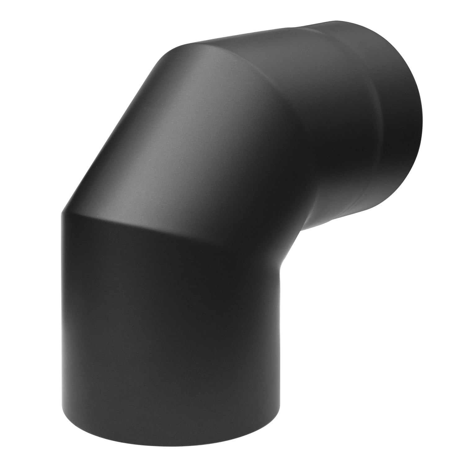 raik Rauchrohrbogen/Ofenrohrbogen 90° Izoker Doppelwandig mit Isolierung Durchmesser 150 mm Stahlblech 2 mm Schwarz SH30004780-sw