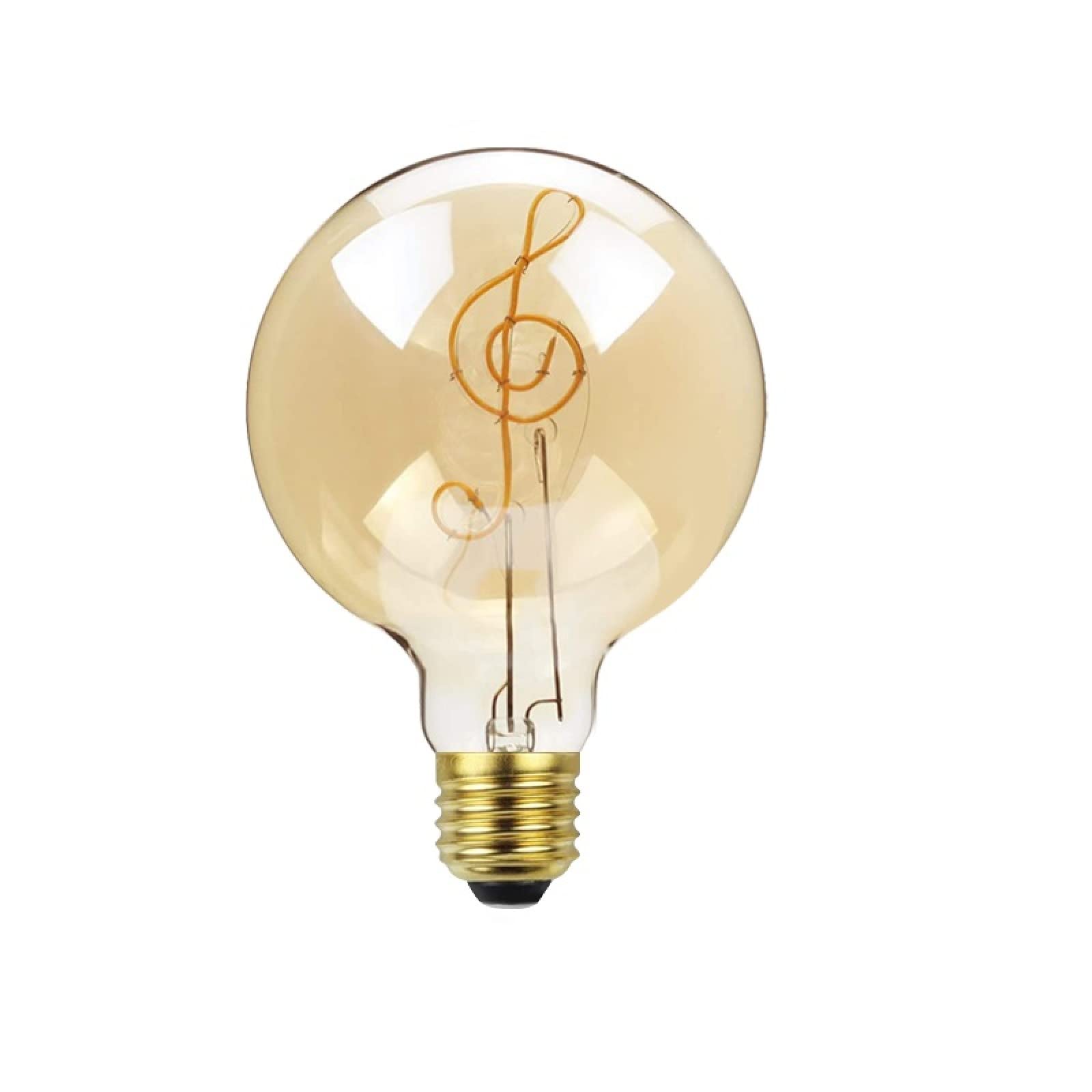 LEEVUS Ampoule Edison vintage 1 pièce rétro Edison à filament LED G125 Decoracion vintage en verre