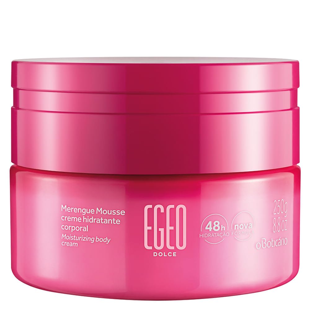 O Boticário Egeo Dolce - Set regalo da donna, profumo EDT + mousse per il corpo | Profumo EDT 90 ml + mousse corpo 250 g, aroma Gourmand orientale, fragranza gelato di lampone e cotone di zucchero, vegano