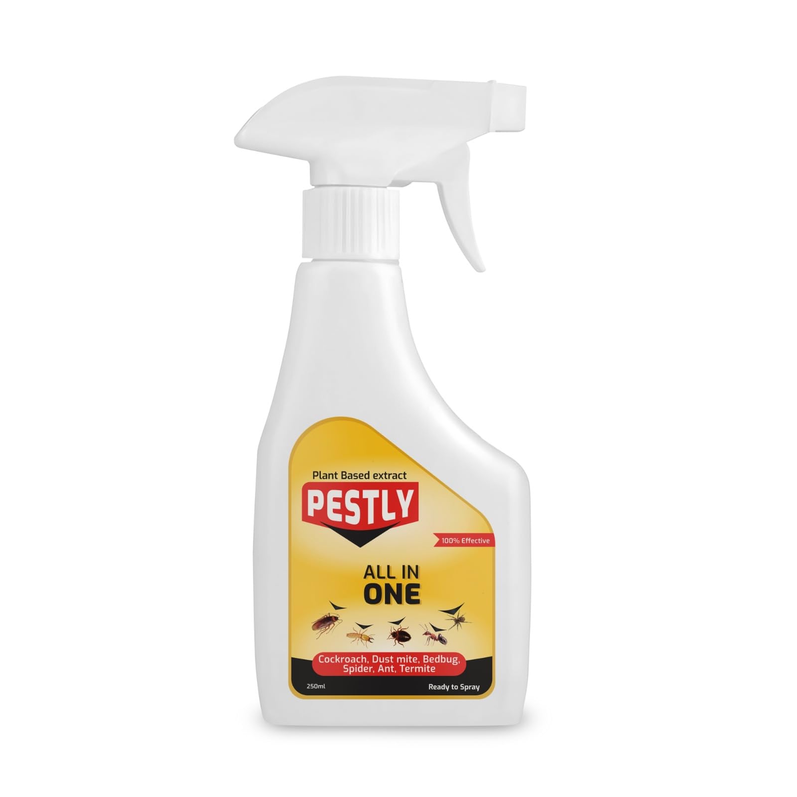 Pestly Herbal Pest Repellent Spray – IPA-Based, Natural Ant & Cockroach Killer for Home | Pet & Baby Safe | Non-Toxic Indoor Insect Spray | 250ml