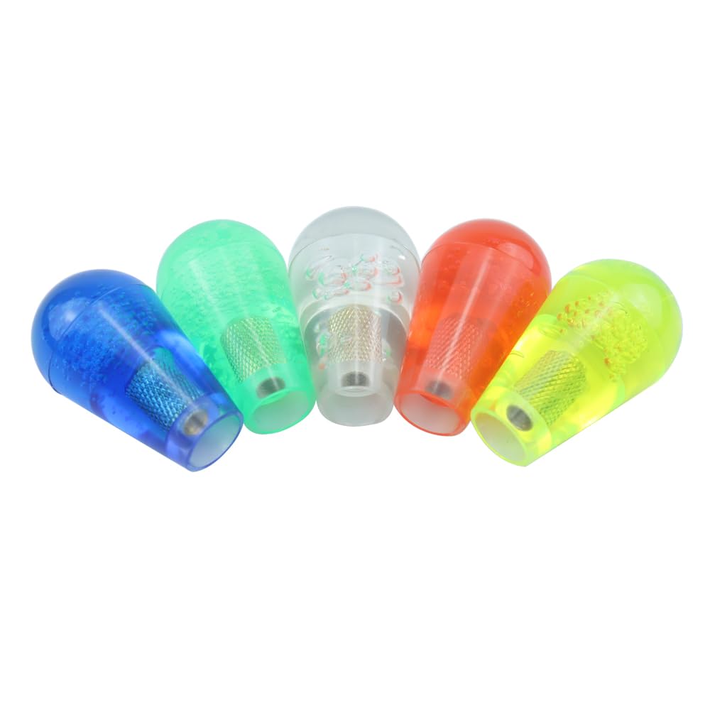 5 piezas de mango de palanca de mando superior de elipse Rocker cabeza ovalada con rosca M6 para juegos de arcada DIY piezas de repuesto amarillo rojo azul blanco verde