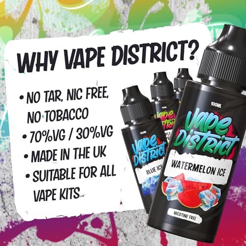 Vape District Vape Liquid 100ml Deluxe Tobacco Vape Juice E Liquid 70/30 Ecig Juice Cigarette Liquid Sub Ohm Juice Flavoured E Juice E Cigarette E-Liquid Nicotine Free Vape Short Fill - Image 4