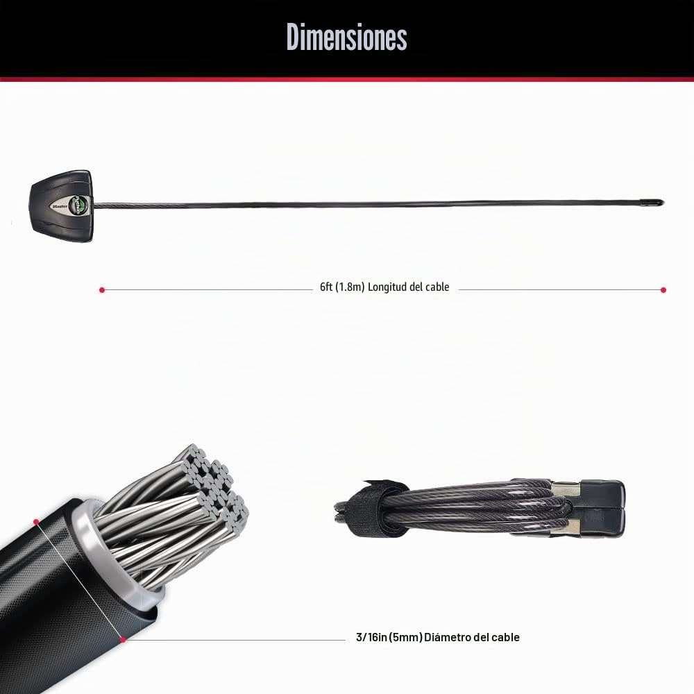 Master Lock 8417D Python Adjustable Locking Cable, 6-Foot by Python