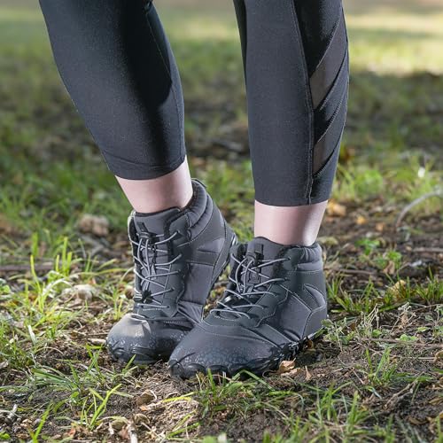 Image of Hike Footwear Vindra Flex Barefoot Winter Boots, Wide Toe Box | Non-slip, size up, promotes natural gait, boosts circulation, lightweight breathable, eases plantar fasciitis pain