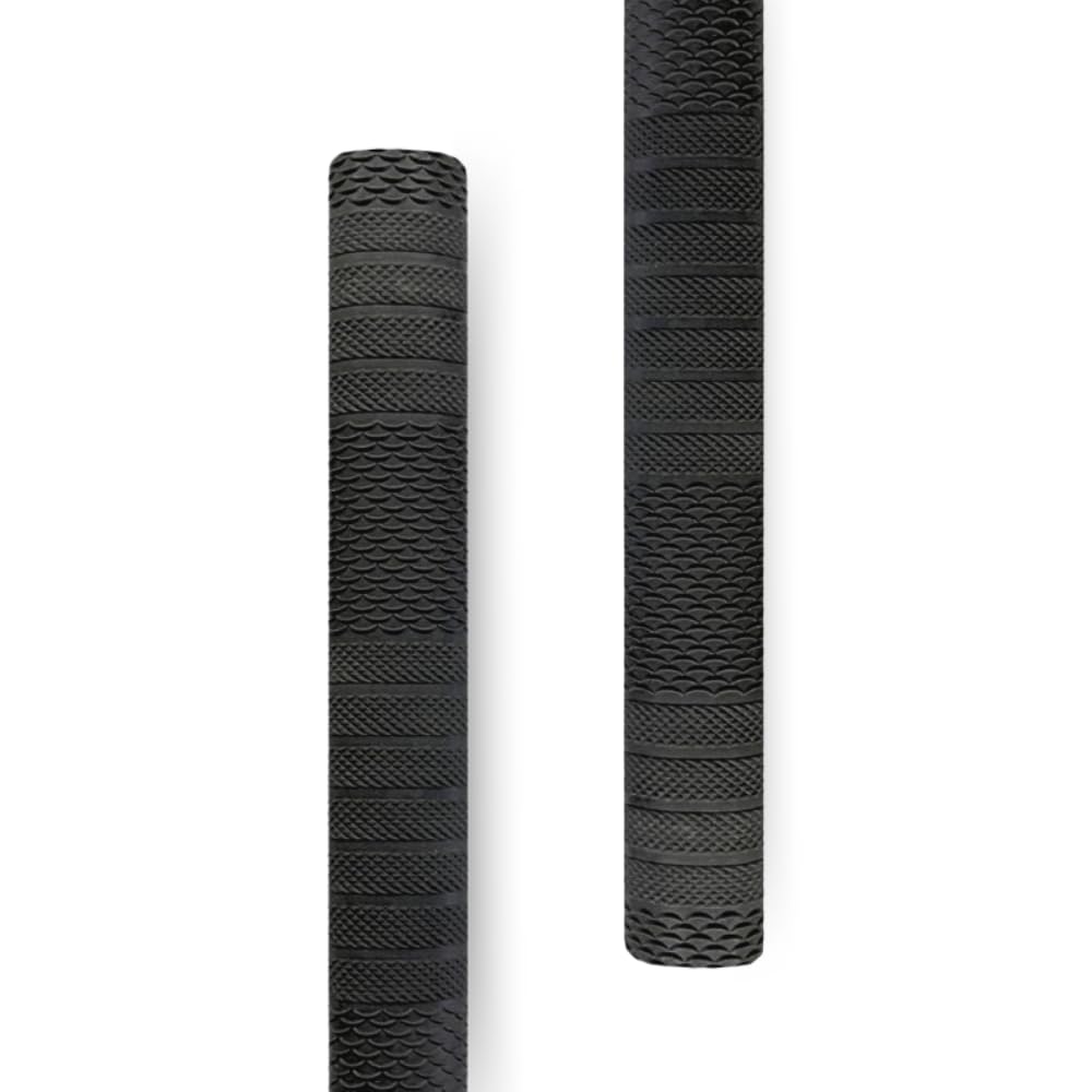 PROVERVE Premium Rubber Grips for Full Size Cricket Bat Handle, Jointless Construction for Enhanced Performance with Better Shock Absorption (Black)