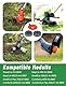 Gucass Rasentrimmer Fadenspule 5307-20 mit 6,1 m Nylonfaden – passend für Gardena Ersatzspulen 9807, 9808, 9809, 9827, 8846, 8847, 8848, 9870, 9872, 9874 (5 Spulen + 1 Trimmerabdeckung)