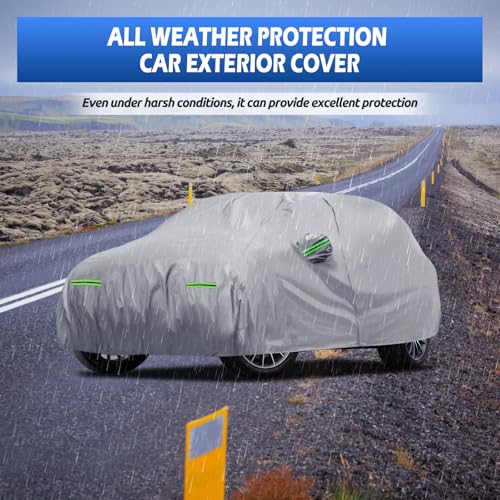 Image of Car Cover Fit for Mercedes Benz ML /GLE Class 250 280 300 320 350 450 (2006-2026), Migaven Waterproof Full Exterior Cover Sun Rain Protection with Door Zipper and Cotton Lining