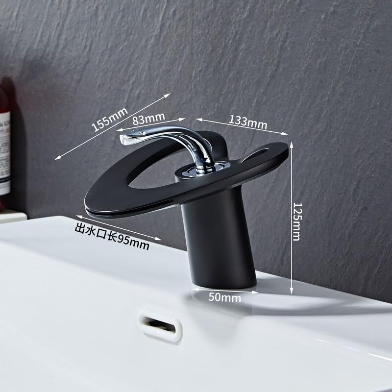 Mitigeur cascade gris pour une salle de bain moderne et design