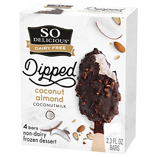 So Delicious Dairy Free Coconut Milk Dipped Frozen Dessert Bar, C...