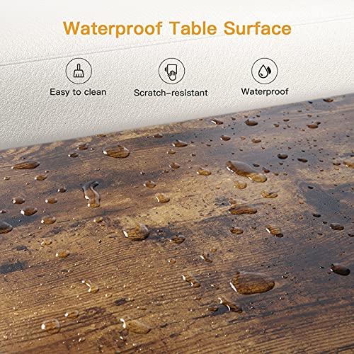 Noblewell Coffee Table Lift Top With Storage Compartment And Separated Open Shelves, Pop Up Coffee Table For Living Room, 39.4In L, Vintage Brown #TOP7