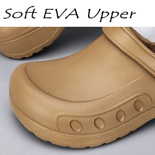 Men Chef Clogs Slip Resistant Garden Clogs with Arch Support Safety Nursing Shoes Work Shoes Water Oil Resistant for Men Food Service3