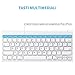 immagine 4OMOTON Tastiera Bluetooth per iPad, Tastiera Ricaricabile Compatibile con iPad 10.2 2019 /iPad Air 2 3 4/ PRO 9.7 10.5 11 12.9 e iPhone, Layout Italiano QWERTY, Sottile e Leggera Portatile, Bianca