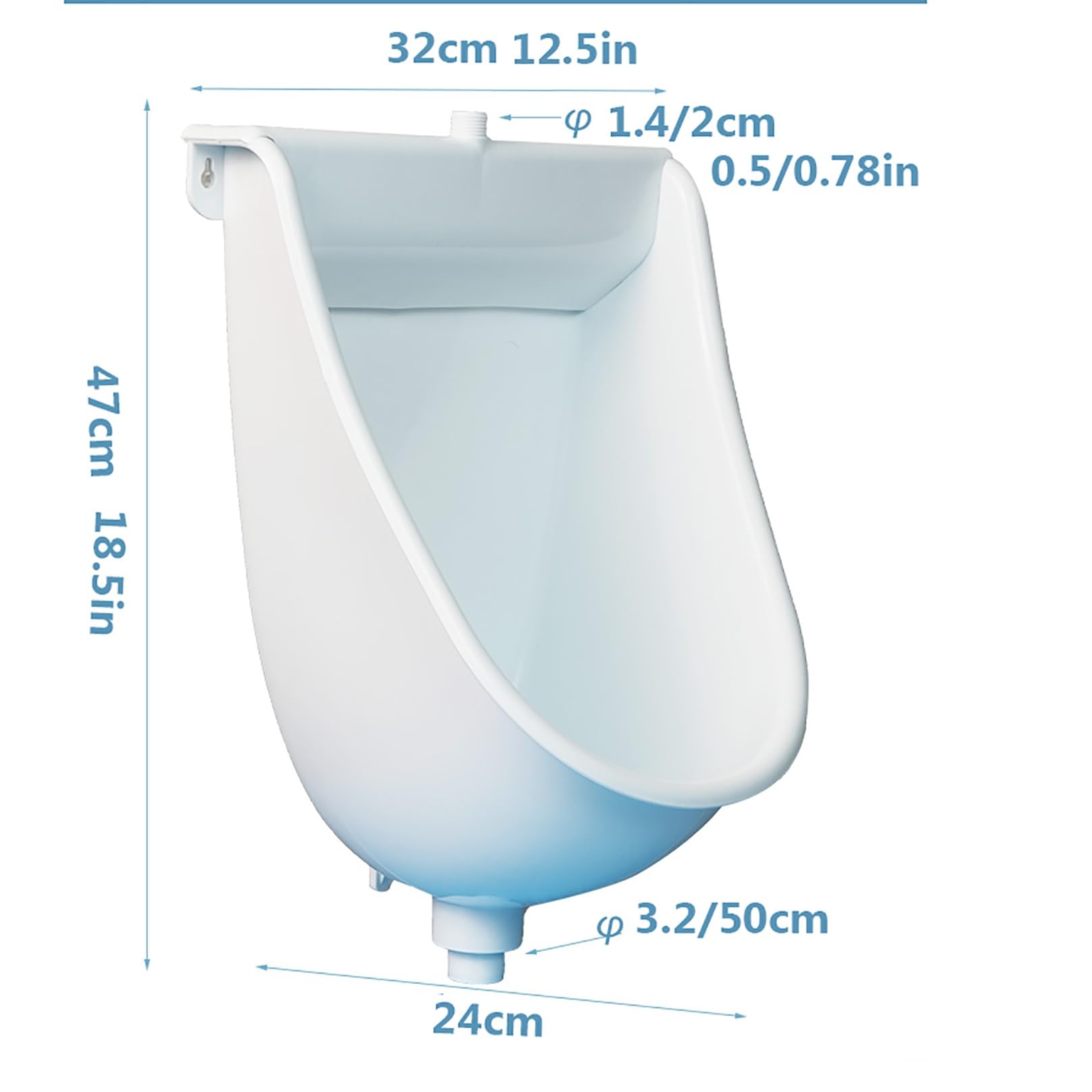 Urinal Mit Schlauch, Urinale Für Männer, Kunststoffurinale Für Männer, Urinal Für Den Außenbereich Mit Urinumleitung, Temporäres Urinal Für Männer In Bad Oder Garage