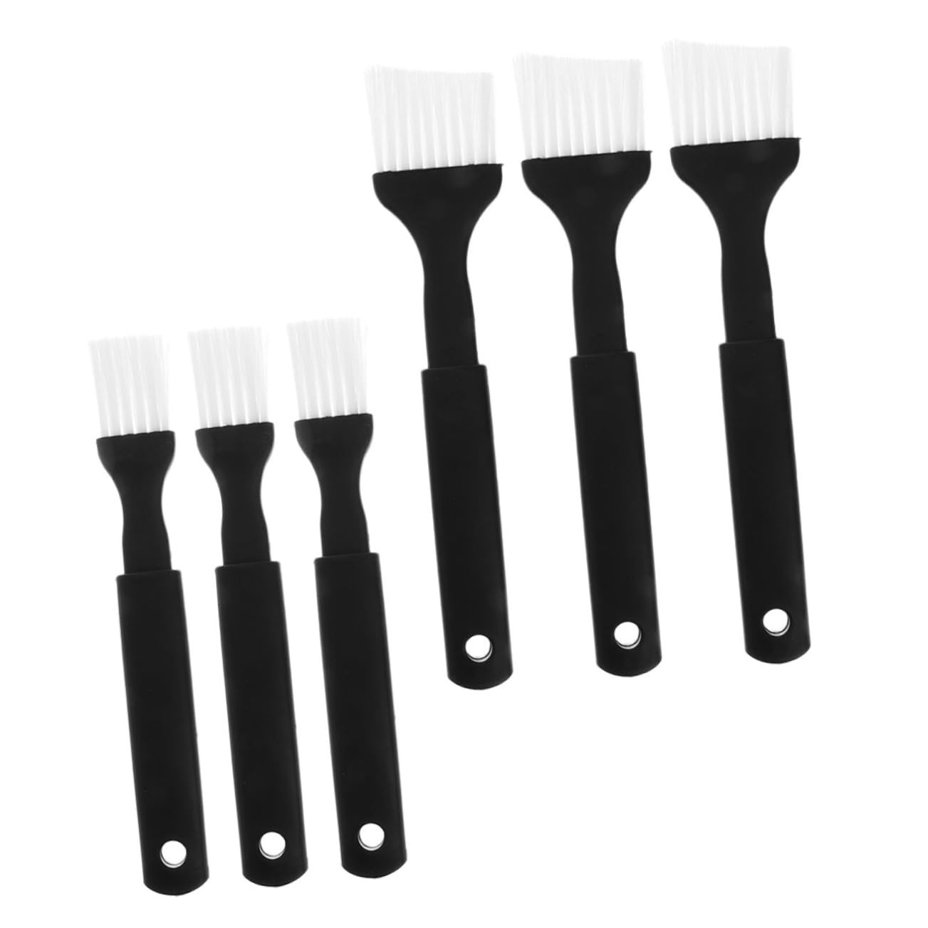 BRIGHTFUFU 6-piece Bbq Brush Set Baster Brush for Grilling Baking Set for Grill Plastic Handle Food Grade Easy to Clean