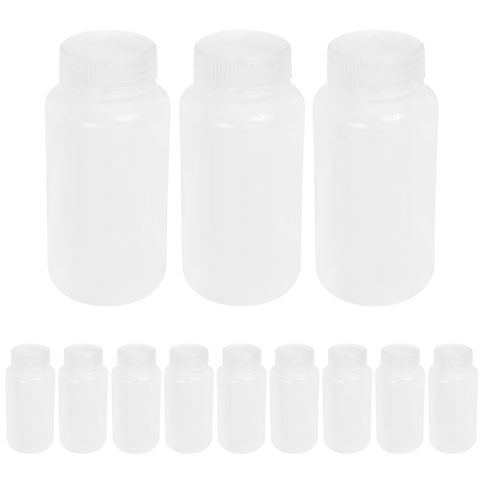 SHERCHPRY Bottiglia Reagente Plastica Bianca 250ml 12 Pezzi Hdpe