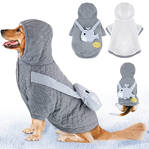 Dog Sweaters Winter Warm Dog Hoodie Snow Dog Jacket Windproof Dog Coat Pet Clothes Pet Apparel for Small Medium Dog (Size S)