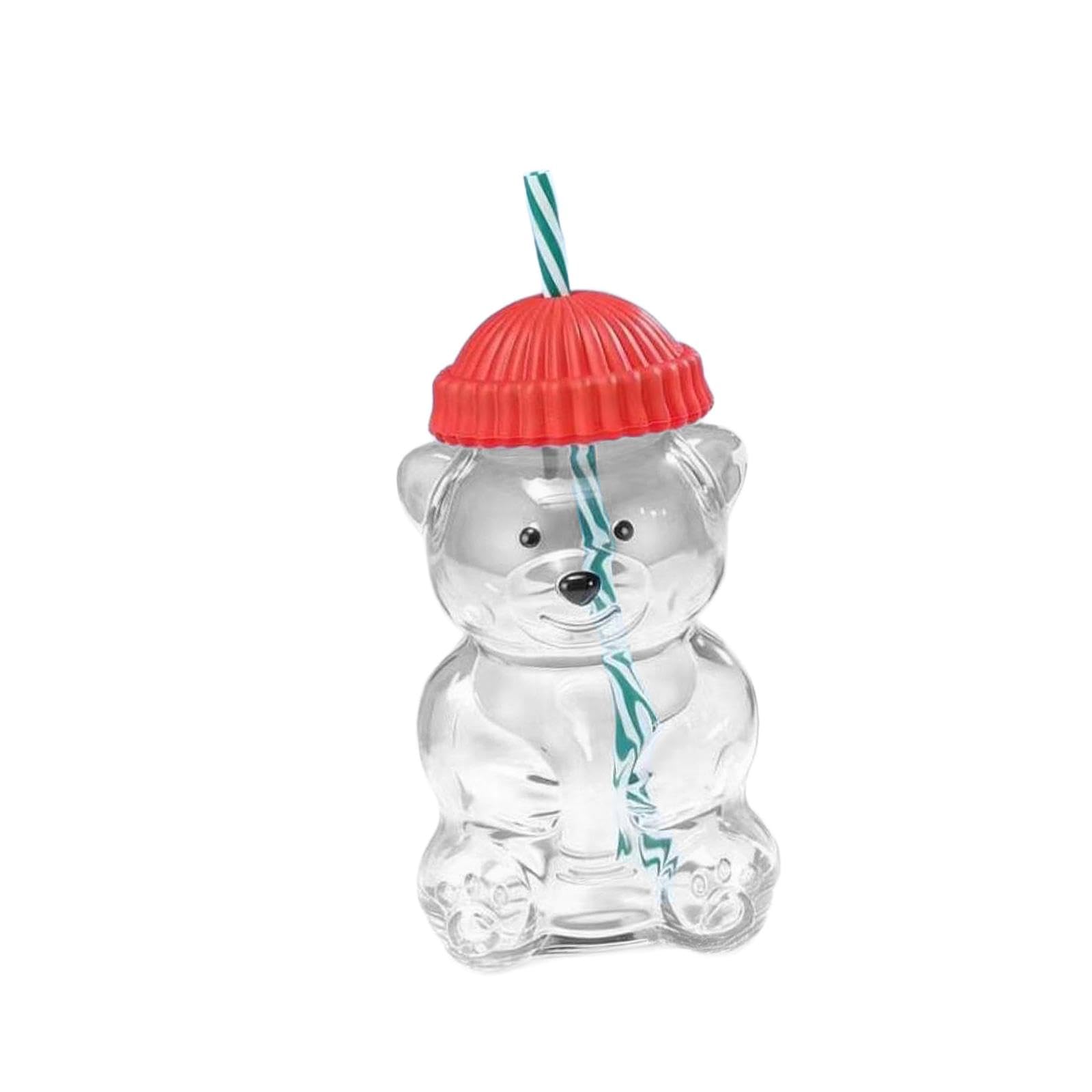 Bear Glass Cup Clear Versatile Empty Juice Bottle for Home Bar Kitchen Party Red|Home & Garden| Kitchen Dining & Bar| Kitchen Storage & Organization| Food Storage Containers-image-42