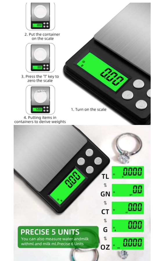 1000g/0.1 Digital JewelryScale Electronics Digital Pocket Scale