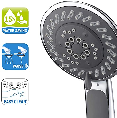 SENSEA - Verchromter, wassersparender Duschkopf DOCCE 5 Strahlstärken - Für Dusche und Bad - 5 Strahlstärken - Image 3