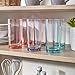 US Acrylic Classic 16 ounce Premium Quality Plastic Water Tumblers in Coastal Mist Colors | Set of 6 Drinking Cups | Reusable, BPA-free, Made in the USA, Top-rack Dishwasher Safe