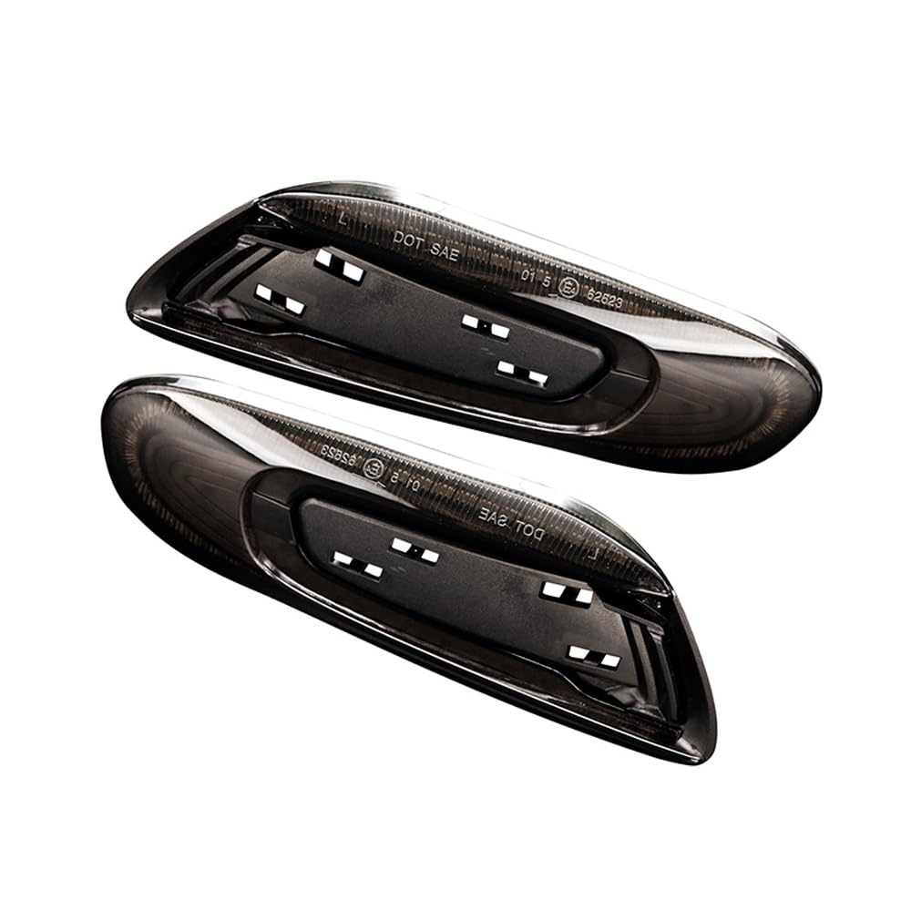 Set di indicatori di direzione laterali LED - compatibile con Mini F55 5-porte / F56 3-porte / F57 Cabrio - Grigio - incl. luci dinamiche