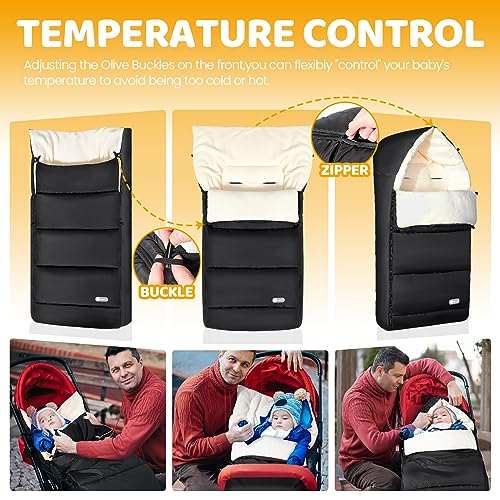 Chanceliere bebe poussette universelle impermeable hiver chaude et lavable - 2