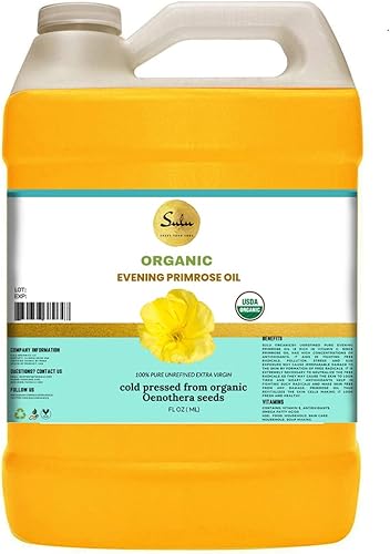 Miniatura 2 de SULU ORGANICS Aceite de onagra prensado en frío virgen 100% puro, sin refinar, 12% GLA (4 oz)