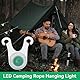 Camping Seil Hängeleuchte, 10 Stück 35x60mm/1,4x2,4 Zoll LED Silikon Camp Zeltschnur Seil Warnschutzleuchten Outdoor Camping Zeltlichter Seil Hängeleuchte Warnlichter Wandern Light Lantern