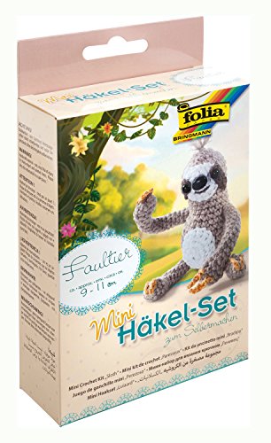 folia 23912 - Mini Häkelset Faultier, Komplettset zur Erstellung von einem...