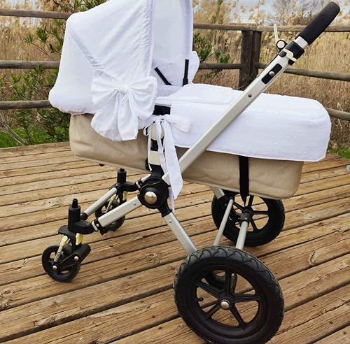 Colcha Capazo Universal Plumeti Blanco (COLCHA COCHE, completo)