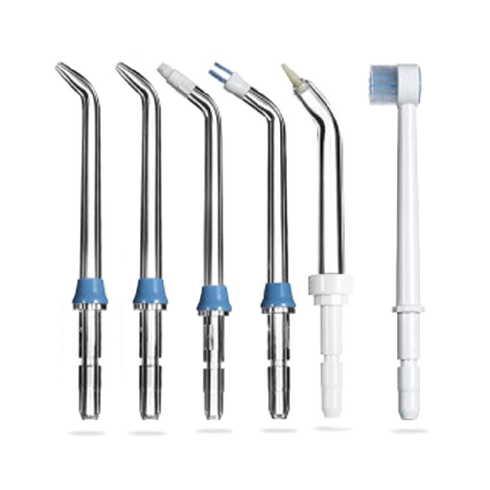 6 pezzi Set di Ugelli per Irrigatore Orale Punte del Getto di Ricambio Compatibile con Waterpik Idropulsore WP-100 WP-250 WP-450 WP-560 WP-660 WP-811 WP-900 WP-940