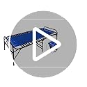 Image of Casa Copenhagen, Portable Single Folding Bed Heavy Duty Metal Cot Khat for Sleeping Bed Space Saving Design Sturdy Synthetic Niwar feet - Dark Black & Black