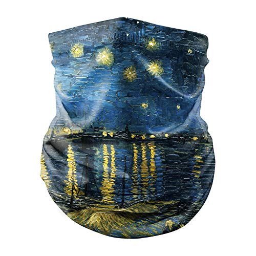 Buy ENLACHIC Van Gogh Galaxy Bandanas Face Mask Neck Gaiter Face Scarf