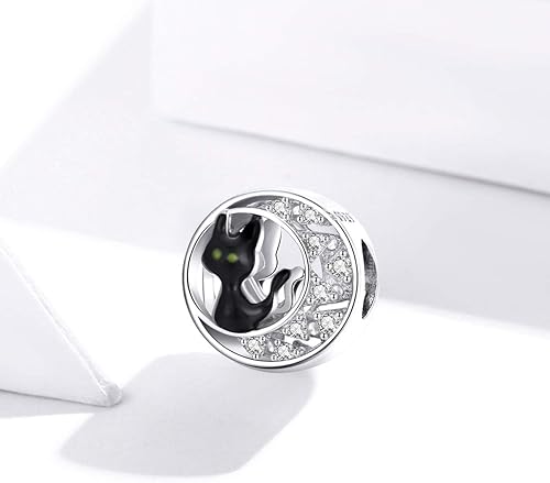 Miniatura 5 de Abalorio de calabaza de plata de ley 925 con diseño de bruja, fantasma, calavera, Halloween, aniversario, para pulsera Pandora