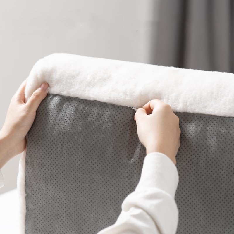 سرير اريكة للحيوانات الاليفة مقاس 26 × 19 × 13 انش، سرير قطط قابل للفصل والغسل للكلاب الصغيرة والمتوسطة والقطط حتى وزن 17 باوند، سرير للكلاب المنفوشة مع قاعدة مضادة للانزلاق (بيج)