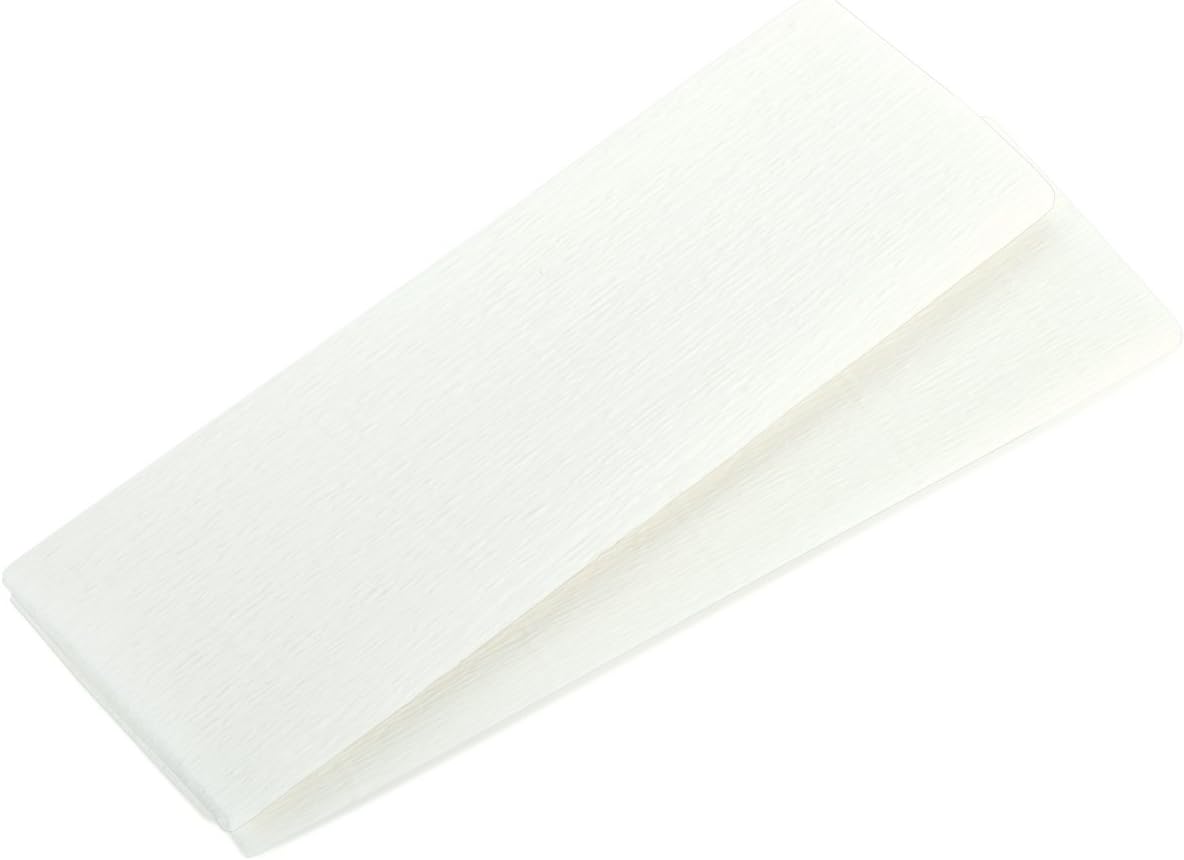 4-Pack Vintage Crepe Decorative Paper Sheets, 9.8 by 49.2-Inch, White/Cream