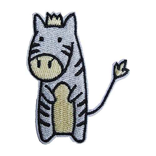 アイロンワッペン 動物 (シマウマ)