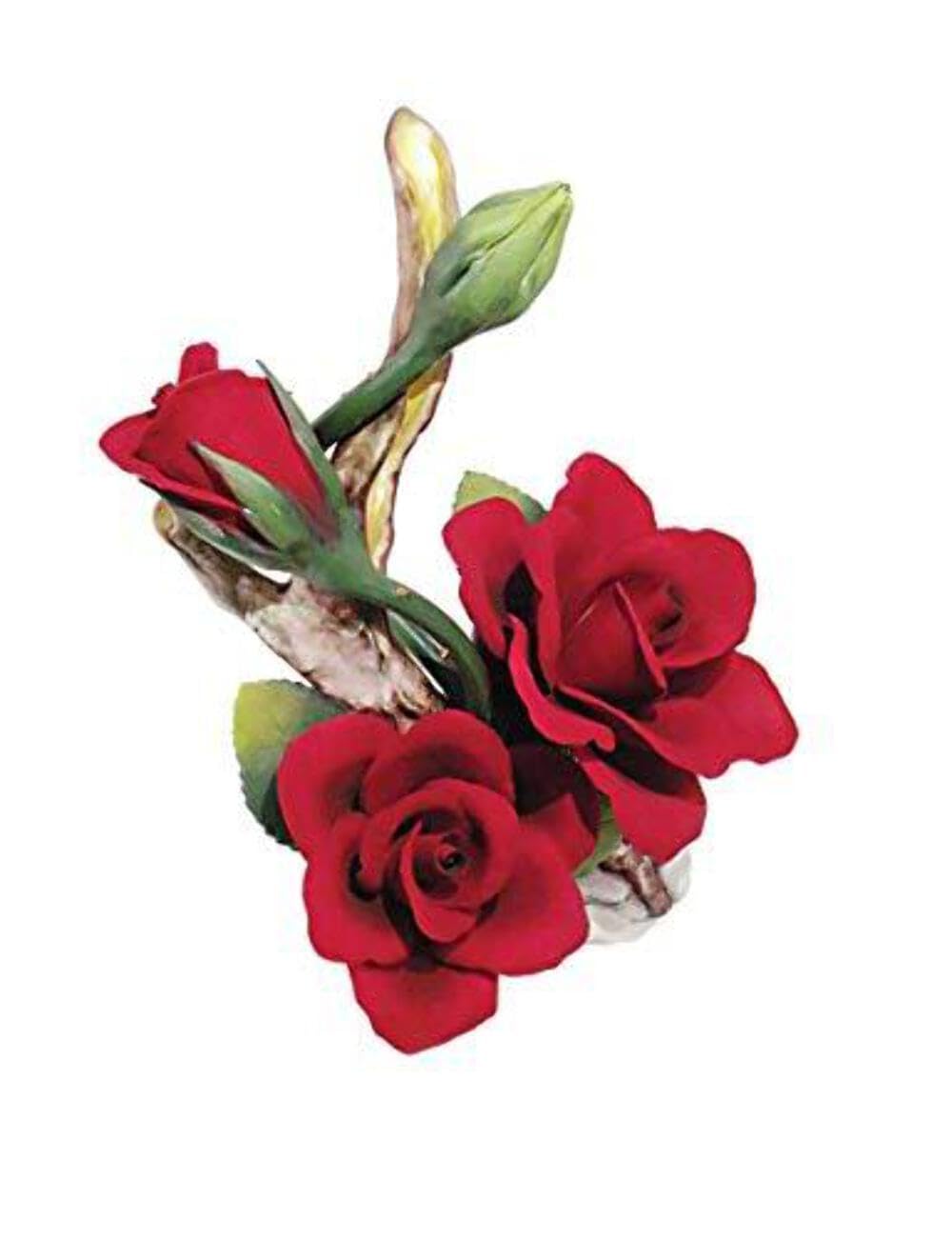 Amazon.com: Napoleon Capodimonte 2 Roses and a Bud Hand Made and