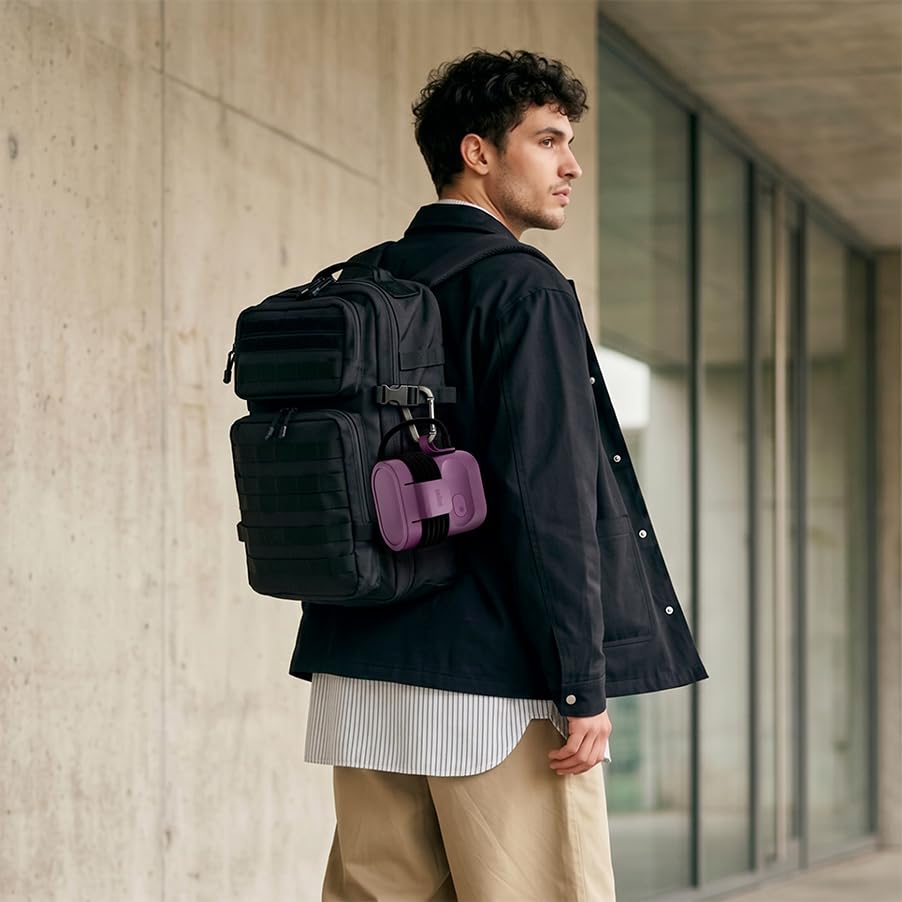 Braun QuickStyle mini - Defroisseur Vapeur Voyage, Vapeur 20 G/min, Violet | Défroisseur de Voyage Compact avec Technologie iCare, Chauffe en 15 s, Remplissage Facile Réservoir 80 ml, 1200 W, GS1031PU