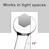Vista 6 de Jetech - Llave combinada de trinquete de 10 mm, llave de carraca de grado industrial con trinquete de 12 puntas y 72 dientes, acero Cr-V forjado
